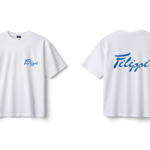 Polera Filippi Blanca - Azul