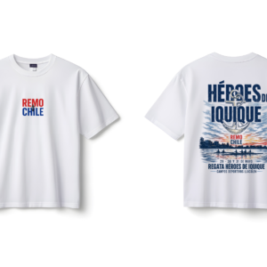 Polera RemoChile Blanca – Edición Especial Héroes de Iquique 2026