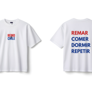 Polera RemoChile – Remar, Comer, Dormir, Repetir