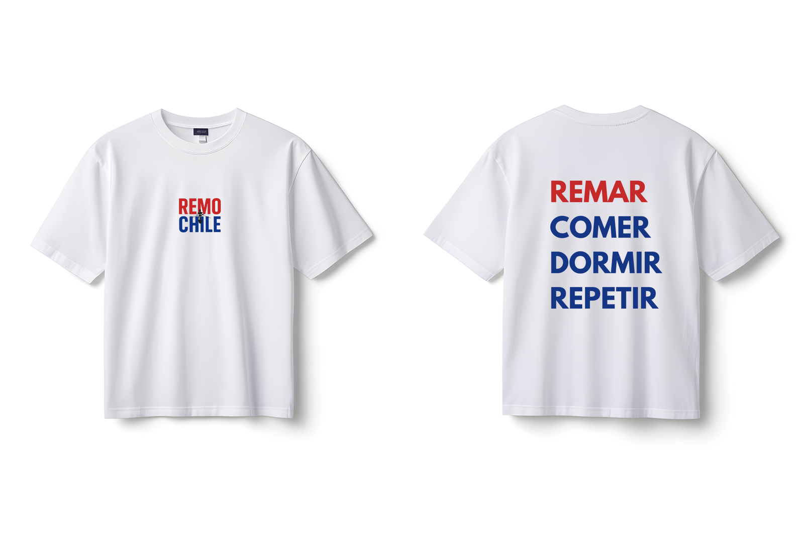 Polera RemoChile – Remar, Comer, Dormir, Repetir